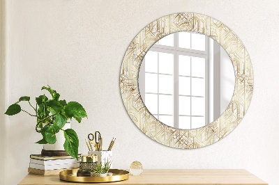 Round decorative wall mirror Art deco composition