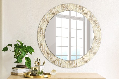 Round decorative wall mirror Art deco composition