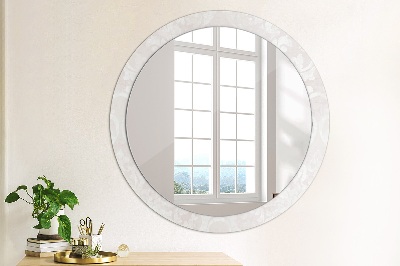 Round mirror printed frame Delicate roccoco texture