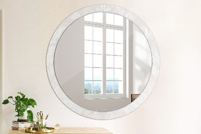 Round mirror printed frame Delicate roccoco texture