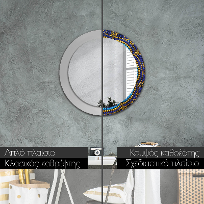 Round decorative wall mirror Decorative composition