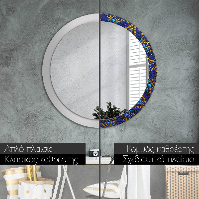 Round decorative wall mirror Decorative composition