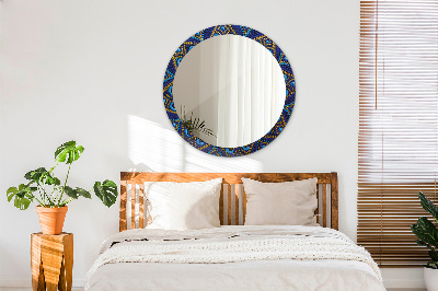 Round decorative wall mirror Decorative composition