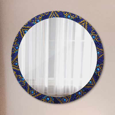 Round decorative wall mirror Decorative composition