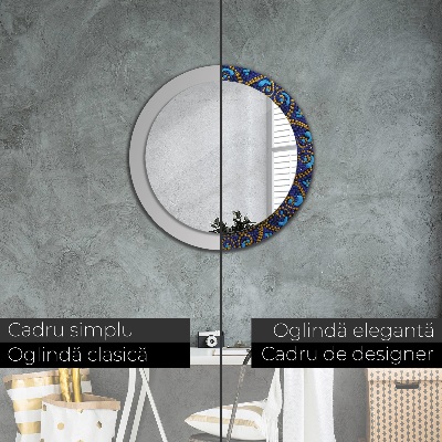 Round decorative wall mirror Decorative composition