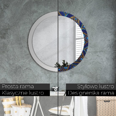 Round decorative wall mirror Decorative composition