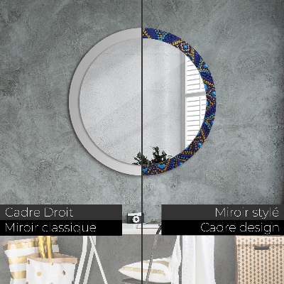 Round decorative wall mirror Decorative composition