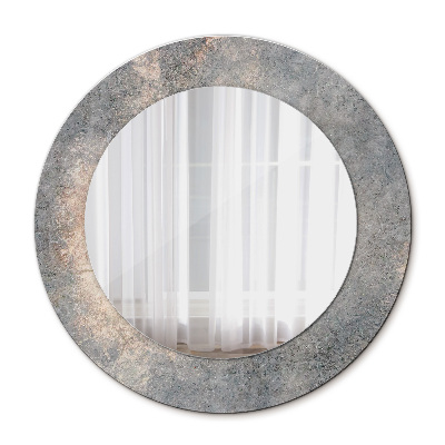 Round decorative wall mirror Vintage concrete