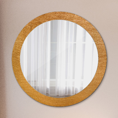 Round decorative wall mirror Metal surface