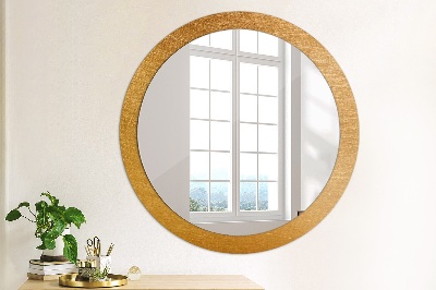 Round decorative wall mirror Metal surface