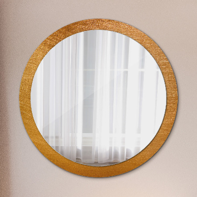 Round decorative wall mirror Metal surface