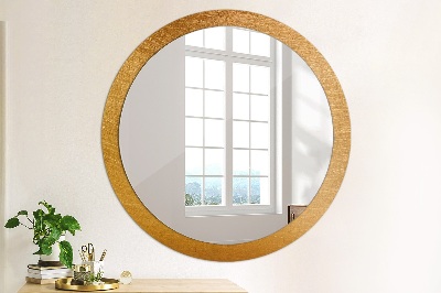 Round decorative wall mirror Metal surface