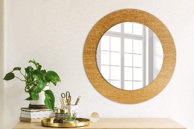 Round decorative wall mirror Metal surface