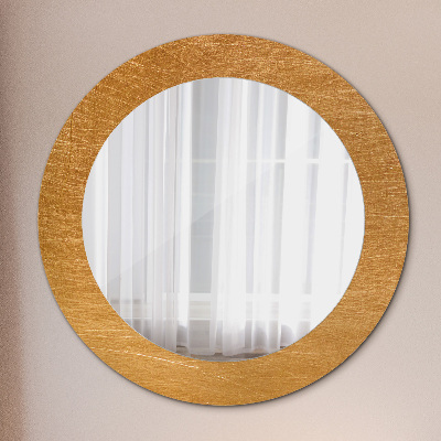 Round decorative wall mirror Metal surface