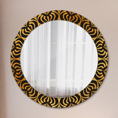 Round decorative wall mirror Gold mandala