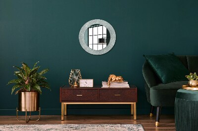 Round decorative wall mirror Hand drawn composition