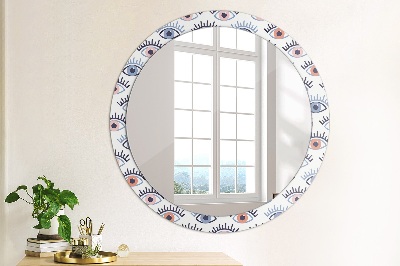 Round decorative wall mirror Modern eyes style