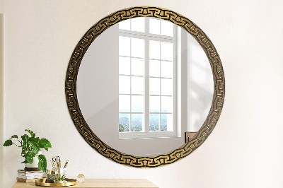 Round decorative wall mirror Greek ornament