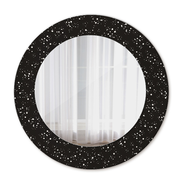 Round mirror decor Chaotic dots