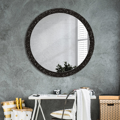 Round mirror decor Chaotic dots