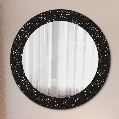 Round mirror decor Chaotic dots