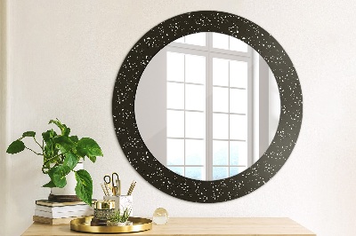 Round mirror decor Chaotic dots