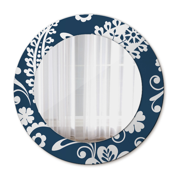 Round mirror decor Paisley composition