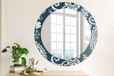 Round mirror decor Paisley composition