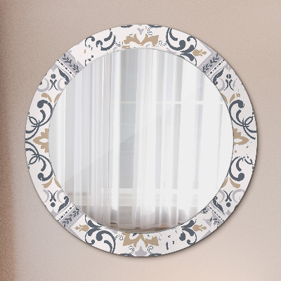 Round mirror decor Retro tiles