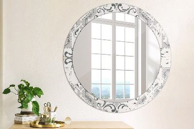 Round mirror decor Retro tiles