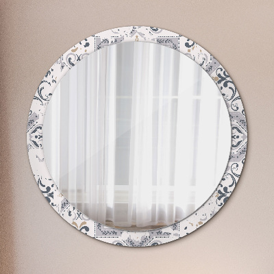 Round mirror decor Retro tiles