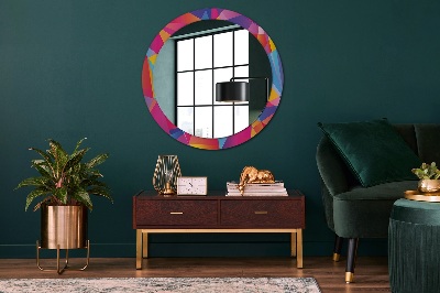 Round decorative wall mirror Geometric composition