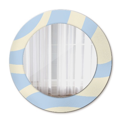 Round decorative wall mirror Abstract shape