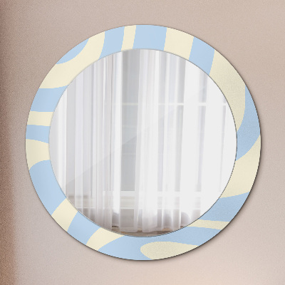 Round decorative wall mirror Abstract shape