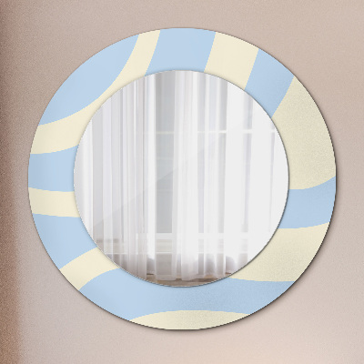 Round decorative wall mirror Abstract shape