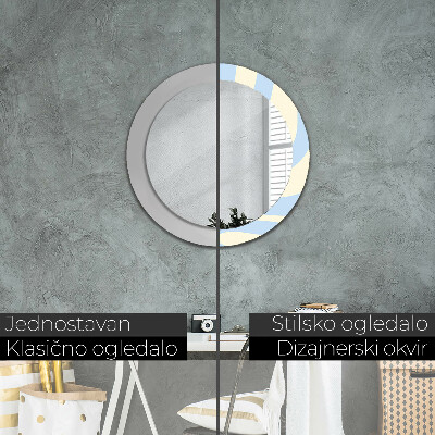 Round decorative wall mirror Abstract shape