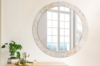 Round mirror print Shabby mosaic