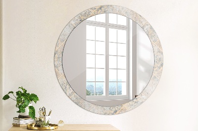 Round mirror print Shabby mosaic