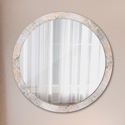 Round mirror print Shabby mosaic