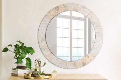 Round mirror print Shabby mosaic