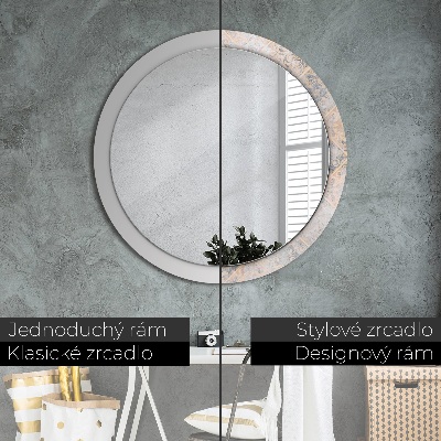 Round mirror print Shabby mosaic