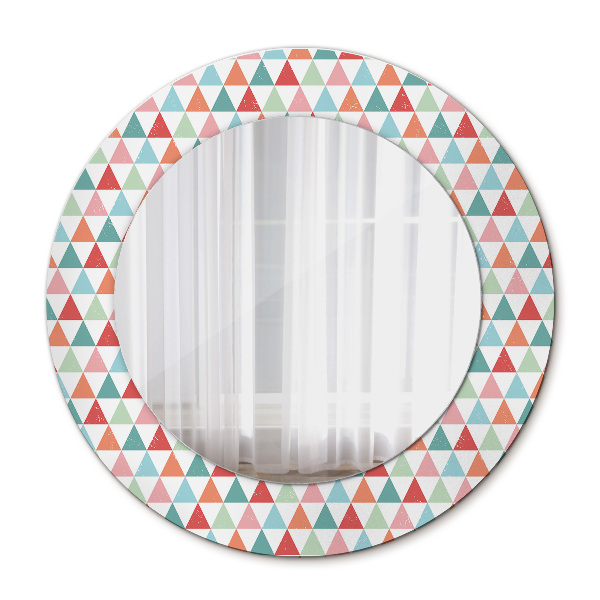 Round decorative wall mirror Geometric pattern