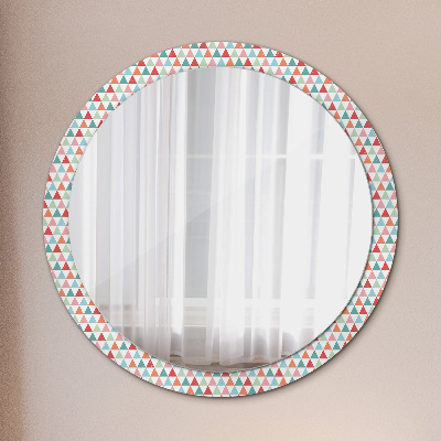 Round decorative wall mirror Geometric pattern