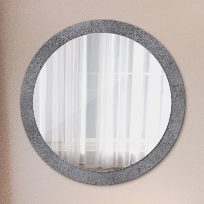 Round mirror decor Concrete texture