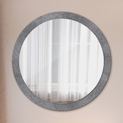 Round mirror decor Concrete texture