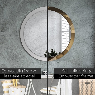 Round decorative wall mirror Modern abstract