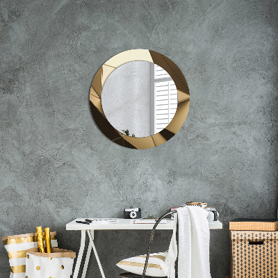 Round decorative wall mirror Modern abstract