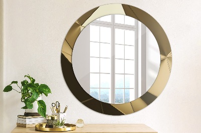 Round decorative wall mirror Modern abstract