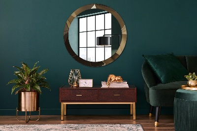 Round decorative wall mirror Modern abstract