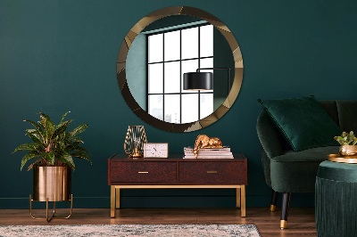 Round decorative wall mirror Modern abstract